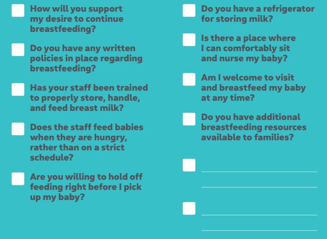 Breastfeeding Checklist